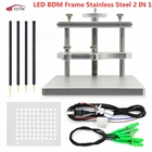 2022 новый металлический светодиодный корпус BDM полный комплект из нержавеющей стали с 22 шт. адаптеров BDM для FGTECH BDM100 инструмент для чипа ECU с зондом