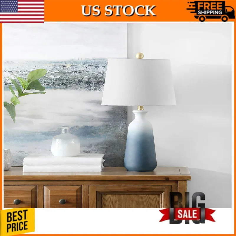 

Safavieh Narem 23 дюйма. Настольная лампа H Coast, белый/синий