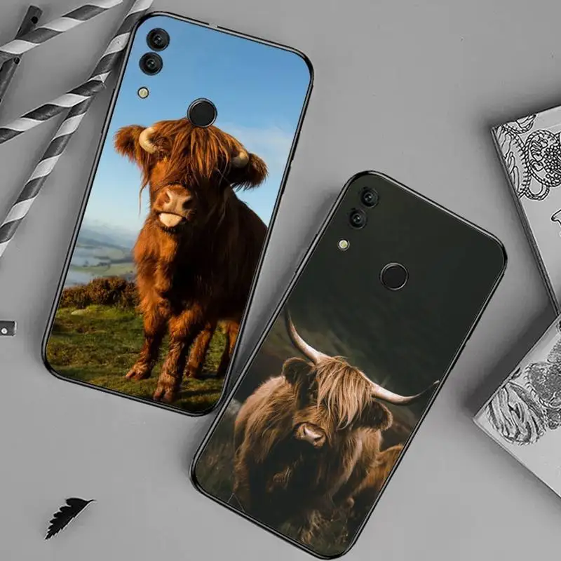 

Highland Cows animal Phone Case For Huawei honor Mate 10 20 30 40 i 9 8 pro x Lite P smart 2019 Y5 2018 nova 5t
