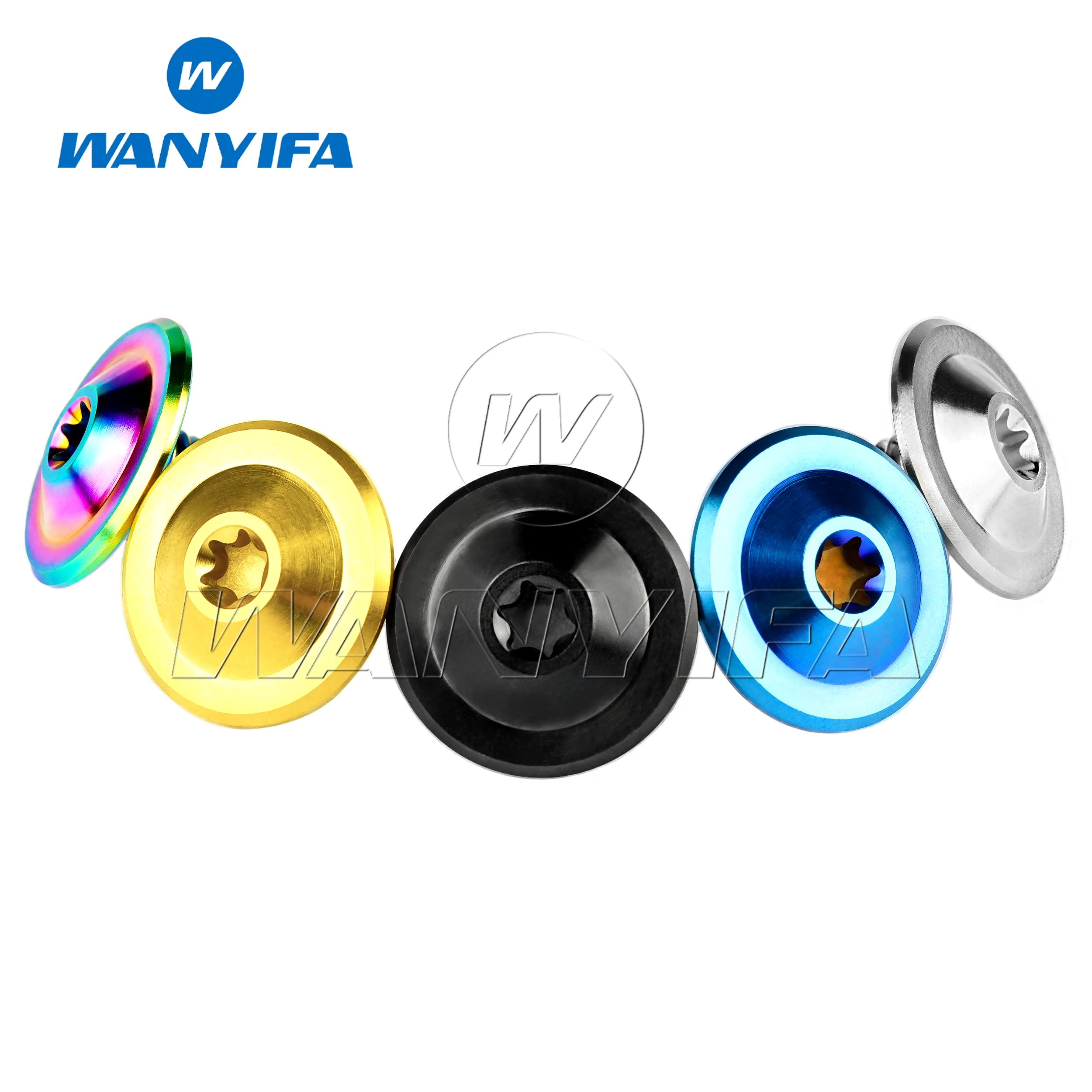 Титановые болты Wanyifa M8x12 мм Torx T30 сливовая фланцевая головка шаг диска 1 25 винт для