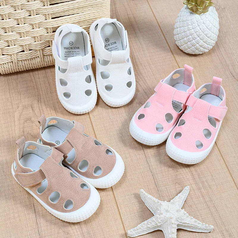 

2023 Kids Sandals Summer Girls Boys Cutout Sneakers Breathable Children Sports Shoes Closed Toe Baby Toddlers Beach Sandalias