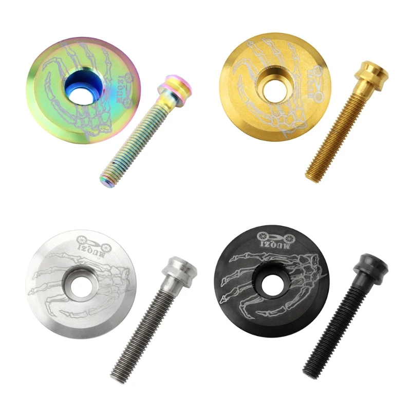 

Bike Stem Cover Aluminum Headset Top Cover Front Fork Stem Top Caps Bowl