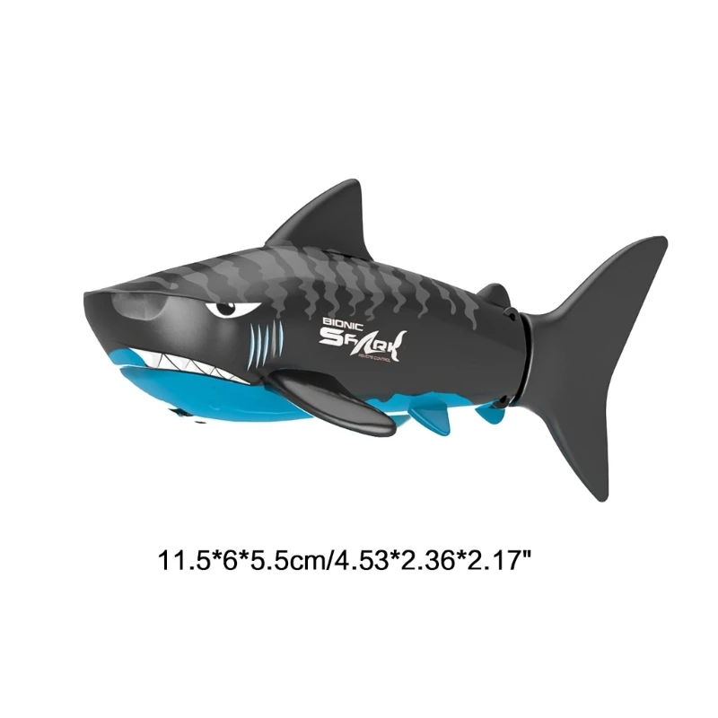 N80C Remote Control Shark Rechargeable Mini Swimming Fish RC Animal Toy Pool Toy images - 6