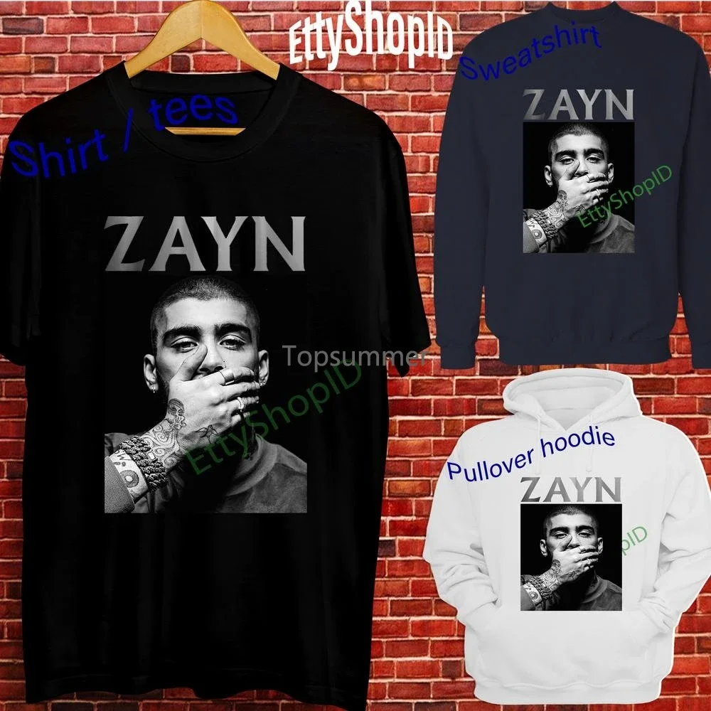 Рубашка в стиле рэпера хип-хоп песонализированная рубашка Zayn Malik певицы большие