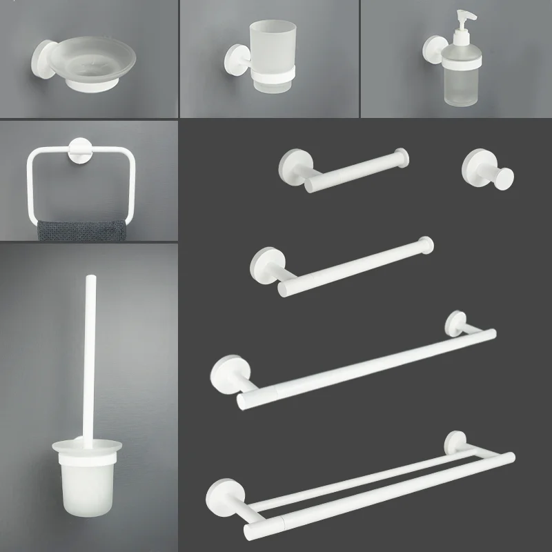 Матовый белый латунный рифленый держатель для полотенец и салфеток крючок