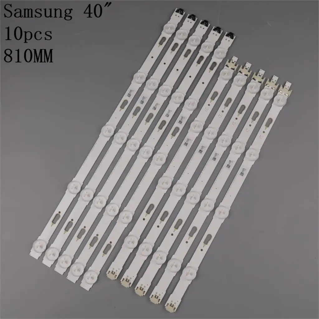 

10 PCS/set LED Backlight strip for Samsung UE40JU6060 UE40MU6125 UE40KU6100 UE40KU6000 UE40JU6400 UE40JU6500 BN96-34792A 34791A