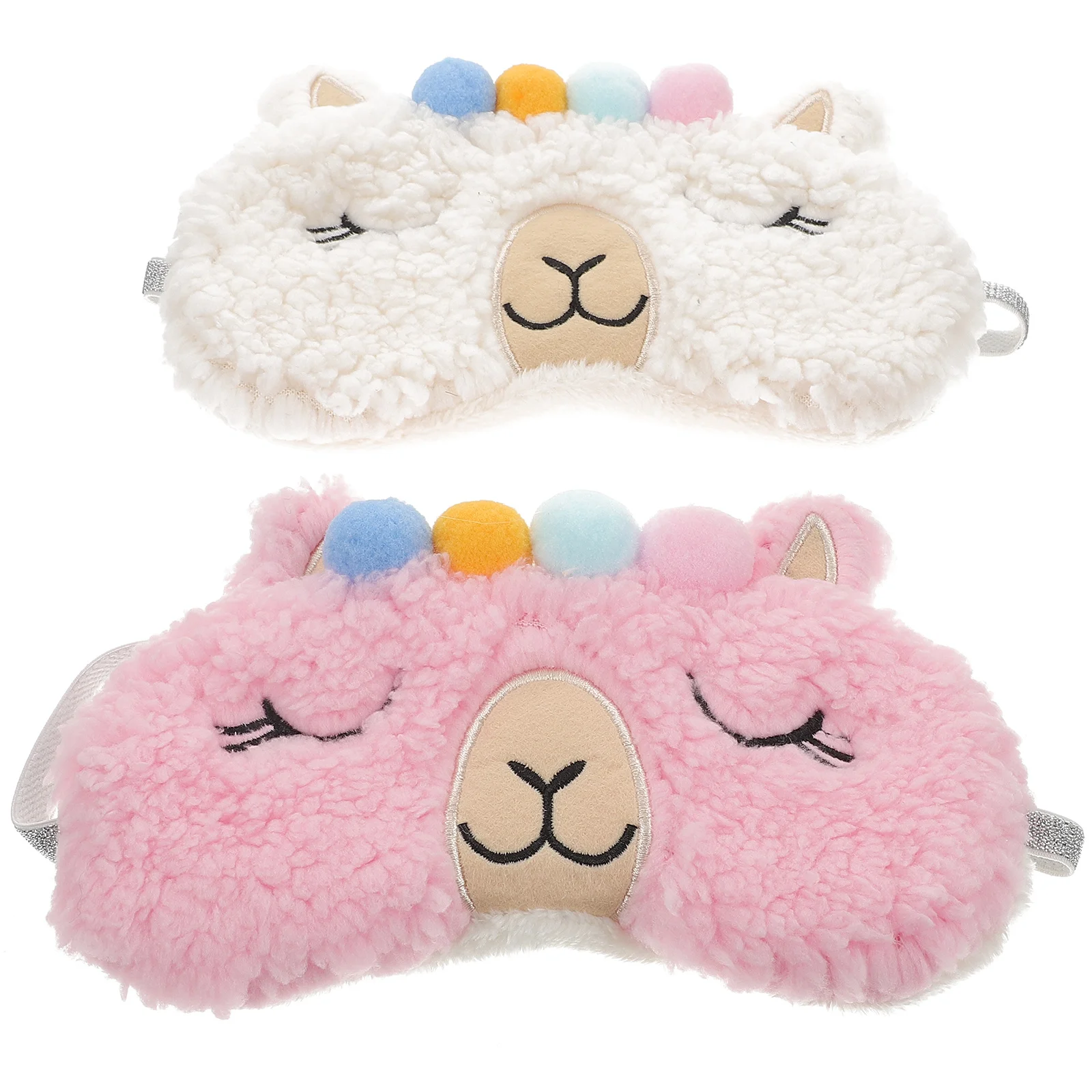 

Blindfold Comfortable Night Supple Eye Cover Lovely Alpaca Elements Block Out Mask Portable