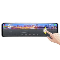 hot sell 11 88 inch ips screen ahd1080p dual lens car dvr 4k rearview mirror camera with gps navigator