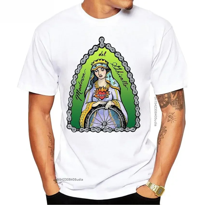 Футболка Madonna Del Ghisallo - The Patron Saint Of Cycling модная мужская футболка с коротким рукавом