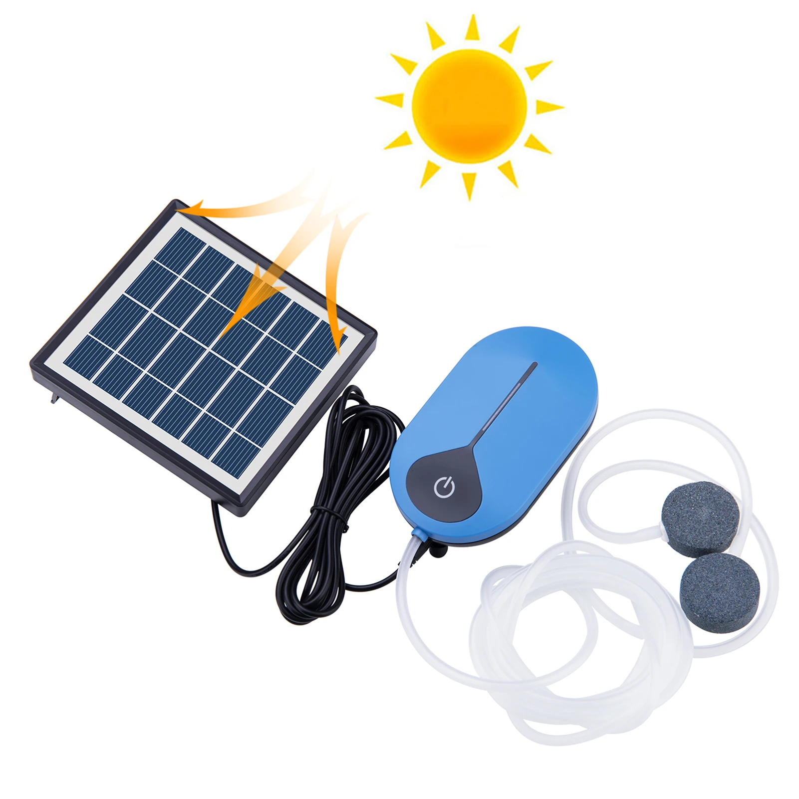 

Solar Water Pump Kit Aquarium Pond Oxygen Pump Solar Panel For Sun Powered Fountain Pond Aeration Hydroponics Aquaculture