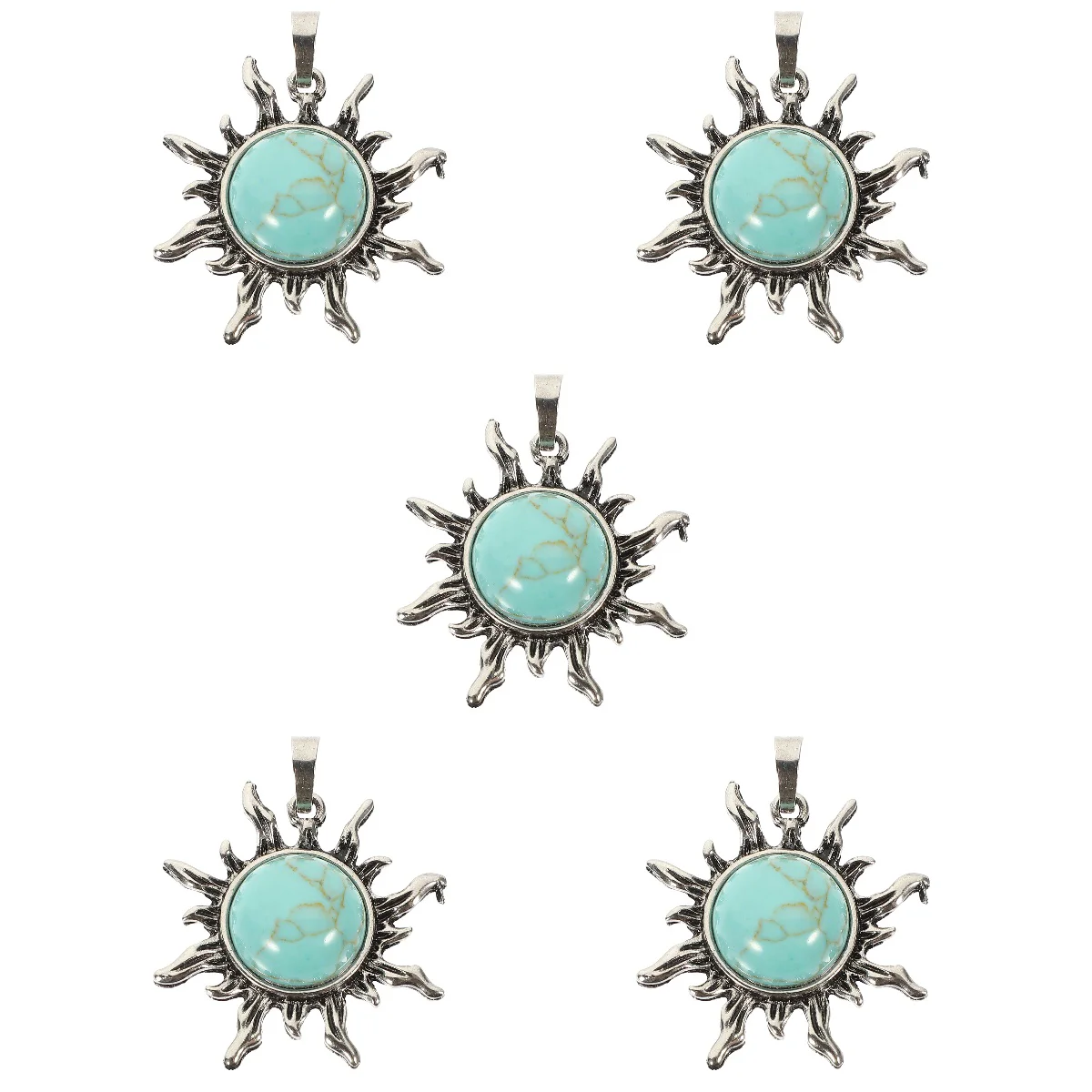 Sun Pendant DIY Jewelry Making Supplies Charm Bracelets Crafting Findings Prime Necklace Decorative Necleses Women