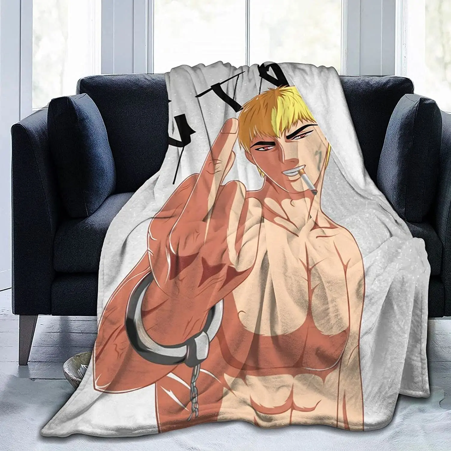 

Eikichi Onizuka Fluffy Soft and Comfortable Blanket, Anime Warm Embrace of Sympathy