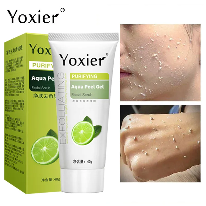 

Exfoliating Face Scrub Peeling Gel Whitening Lemon Vitamin C Remove Acne Detoxifies Remove Blackheads Cleanses All