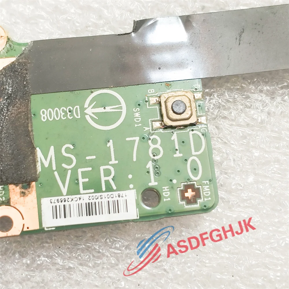 Запчасть для ноутбука MSI GT72 PERHENSIN Touchpad Mouse Button Board MS-1781D