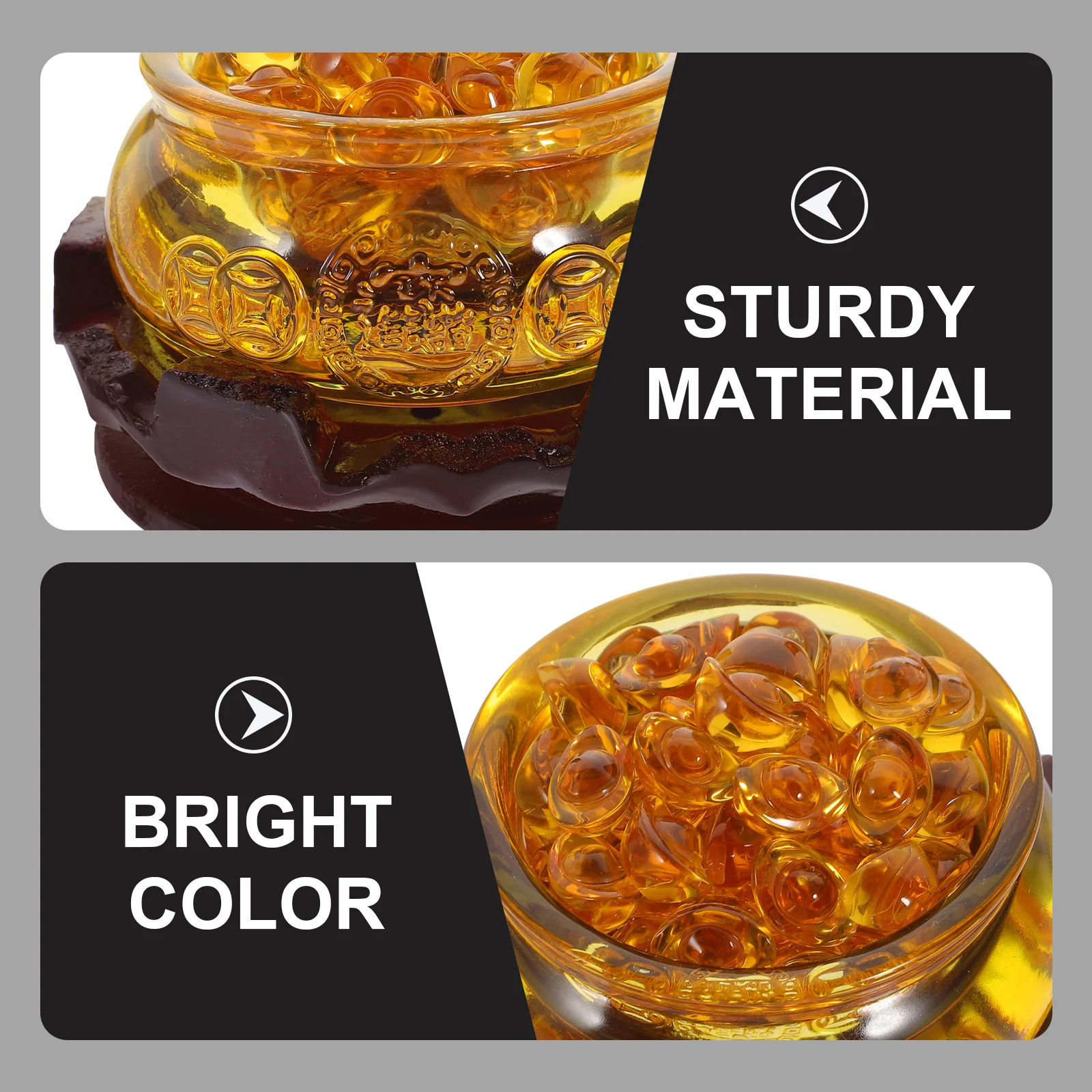 Счастливый хрустальный бассейн украшение с сокровищами китайская книжная полка