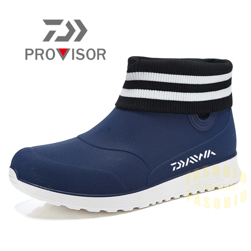 

Резиновые ботинки Daiwa мужские, нескользящая прочная обувь для рыбалки, водонепроницаемые дышащие, сохраняют тепло, для сада, работы