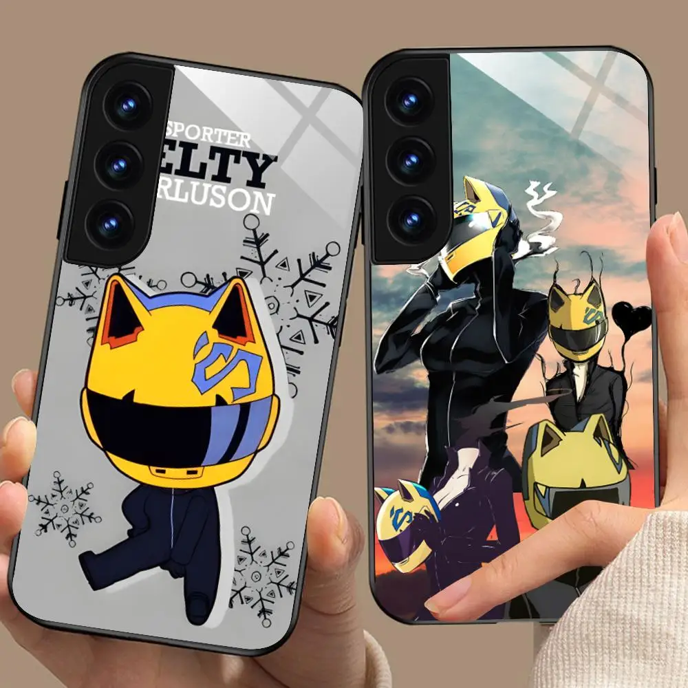 Фото Чехол для телефона Samsung Galaxy A56 55 54 53 52 51 36 35 34 23 16 15 5G с защитным стеклом, дизайн «Аниме Дурарара» №1
