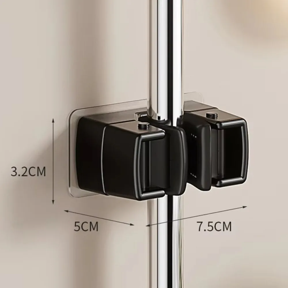 

Держатель для швабры ABS черный/серый/белый