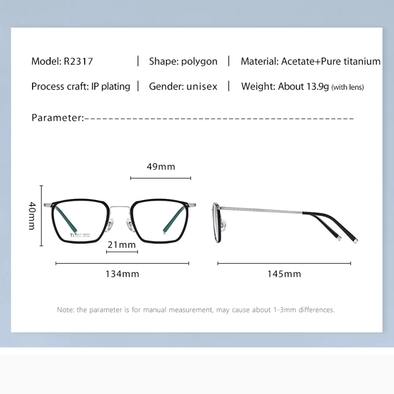 Оправа для очков Ceofy титановая мужчин стильная ульсветильник оправа рецептурных