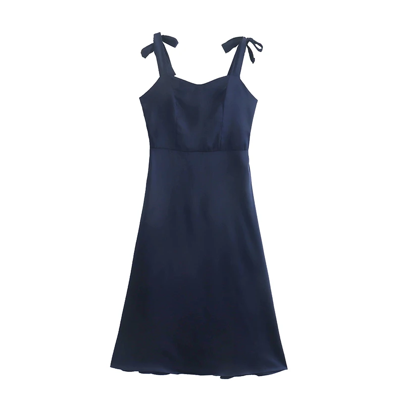 Женское модное однотонное атласное платье SIYANG на тюле с бретельками Элегантное