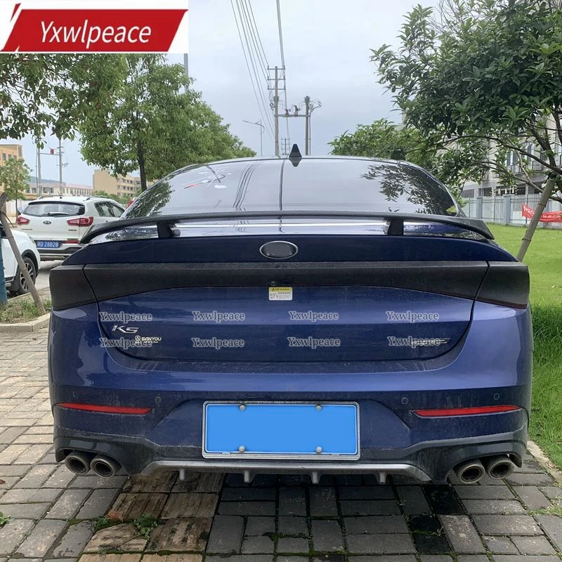 

For Kia K5 Optima DL3 2020 GT ABS Plastic Rear Trunk Lid Spoiler Car Tail Wing Decoration Retrofit Parts