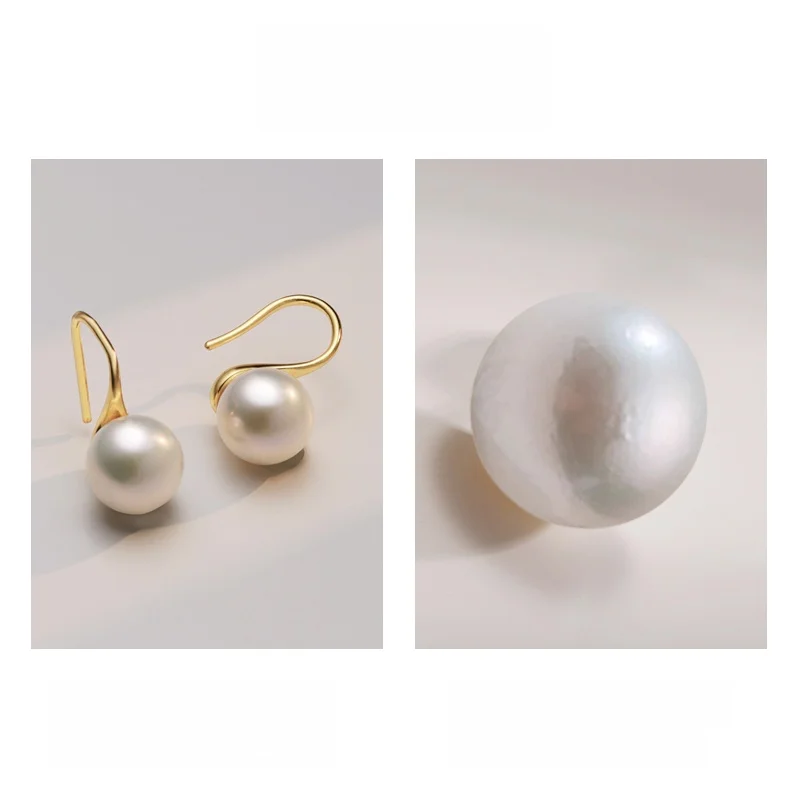 Серьги-гвоздики с жемчугом серьги из стерлингового серебра 999 пробы новинка 2024