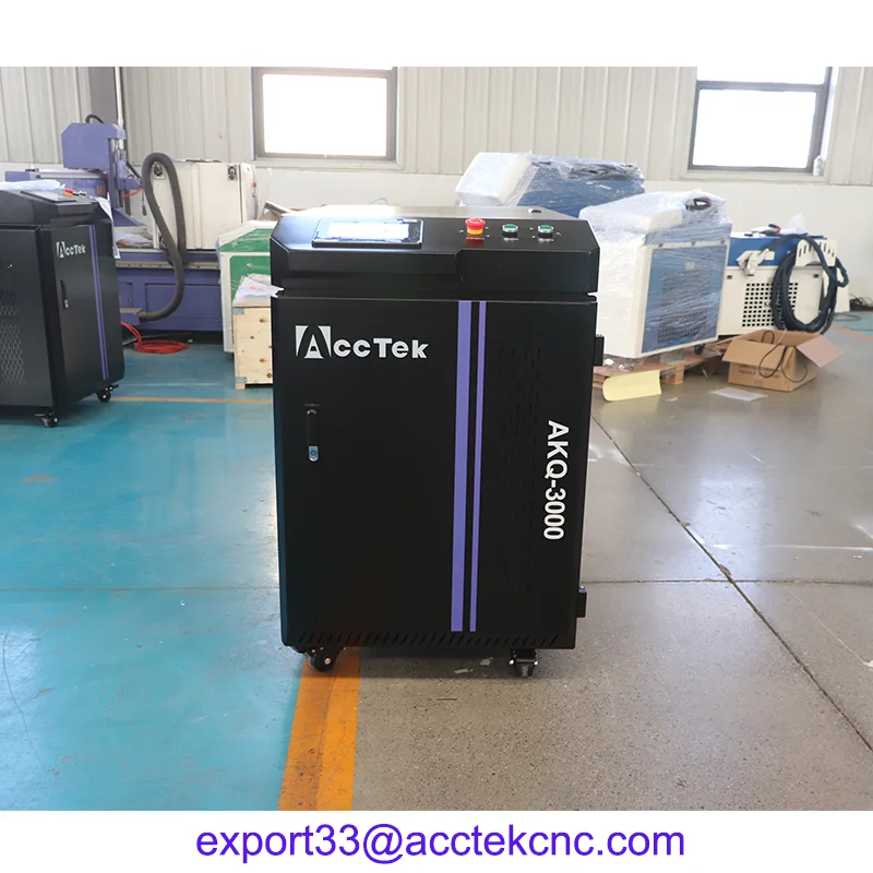 Ручной пистолет 1000 Вт Удаление ржавчины Лазерная очистка 1500 промышленная машина