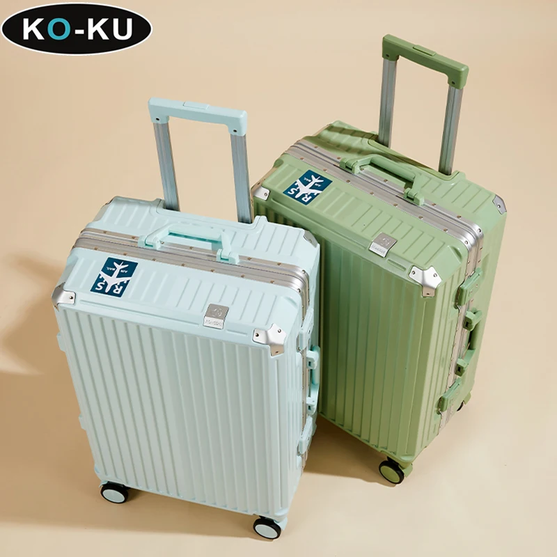 KO-KU новый чемодан с алюминиевой рамой универсальная тележка на колесиках Женский