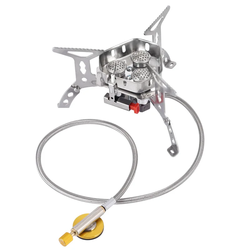 Туристическая газовая горелка с тремя головками 5800 Вт