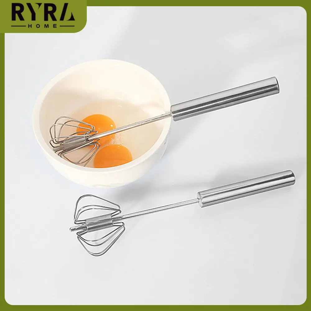 

Cream Utensil Semi-automatic Household Manual Mixer Self Turning 304 Stainless Steel Egg Beater Kitchen Accessories Tools Whisk