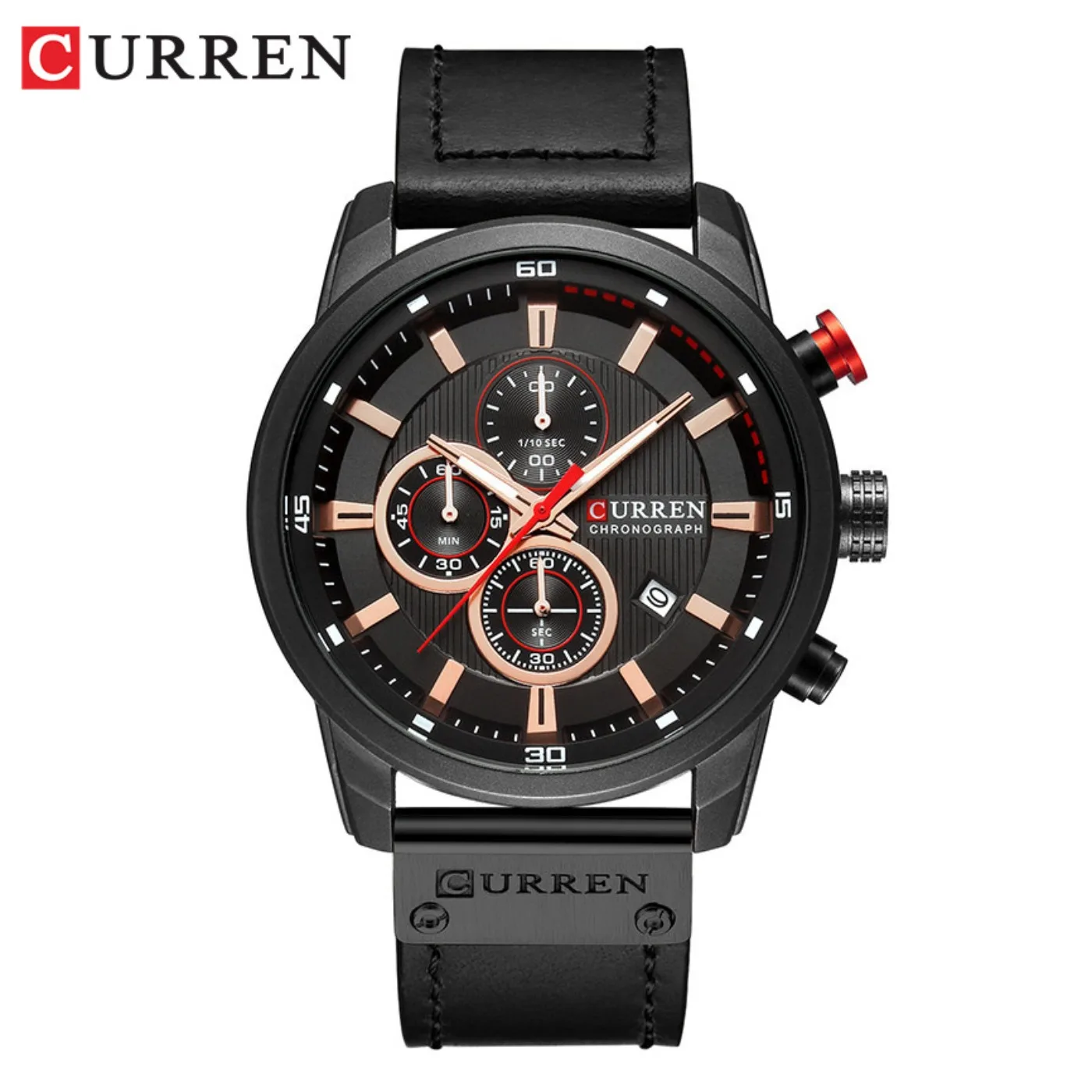 Фото Мужские кварцевые часы CURREN Fashion Date, лучшие брендовые роскошные часы, хронограф, спортивные наручные часы, Hodinky Relogio Masculino №4