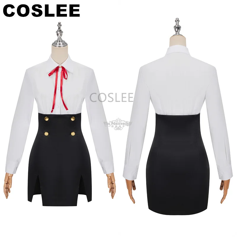 COSLEE Синий Архив Rik Kedah Mijima Aru Косплей Костюм Игровой Униформа Пальто Топ Юбка