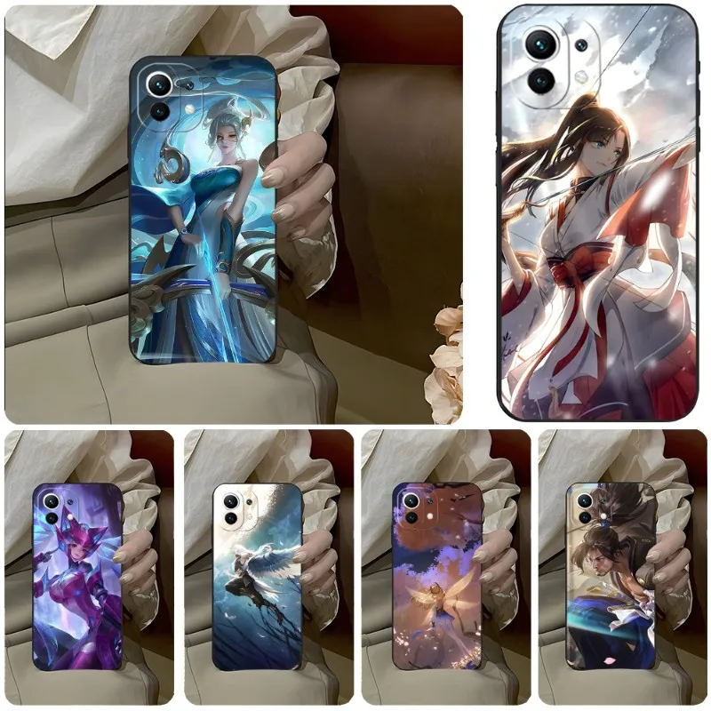 Чехол для телефона Honor Of Kings Xiaomi 11 11i 11T 11X 12 12Pro 10T 10TPro 10S 10Pro Pro Lite Ulltra MIX4 CIVI черный