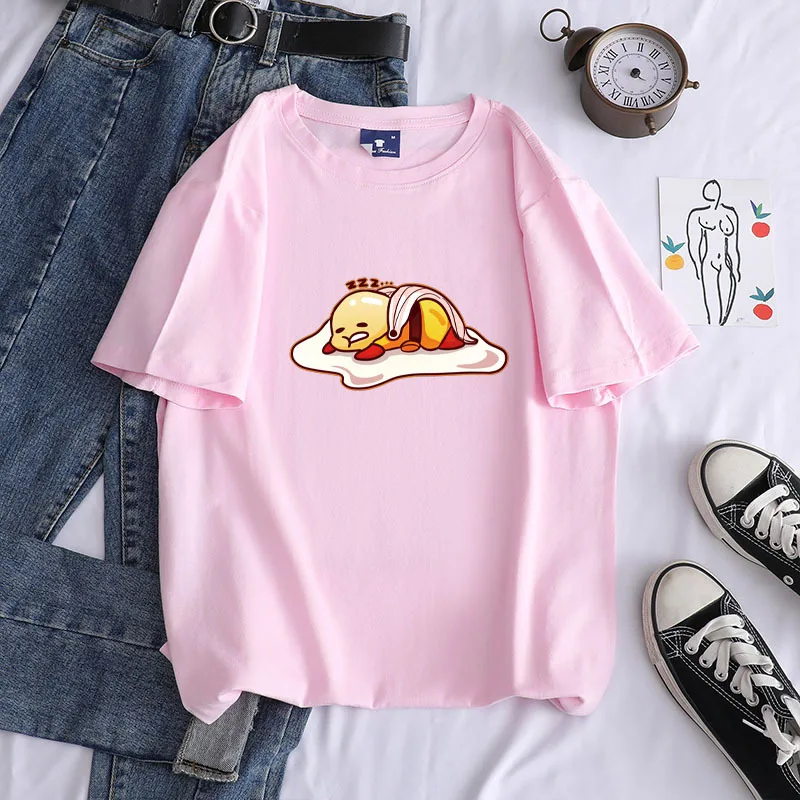 

2022 Summer New Dandanjun Popular Patterns Printed Round Neck Cotton T-shirt Casual Tops Street Trend Women's Shirts