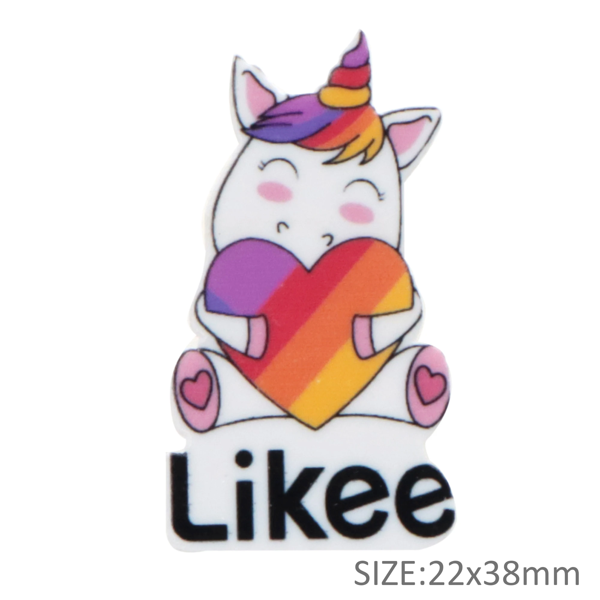 5pcs/lot Baby Girl Unicorn Ice-cream Rainbow Deer Acrylic Flatback Planar Resins DIY Making Hair Bows Phone Case Resin |