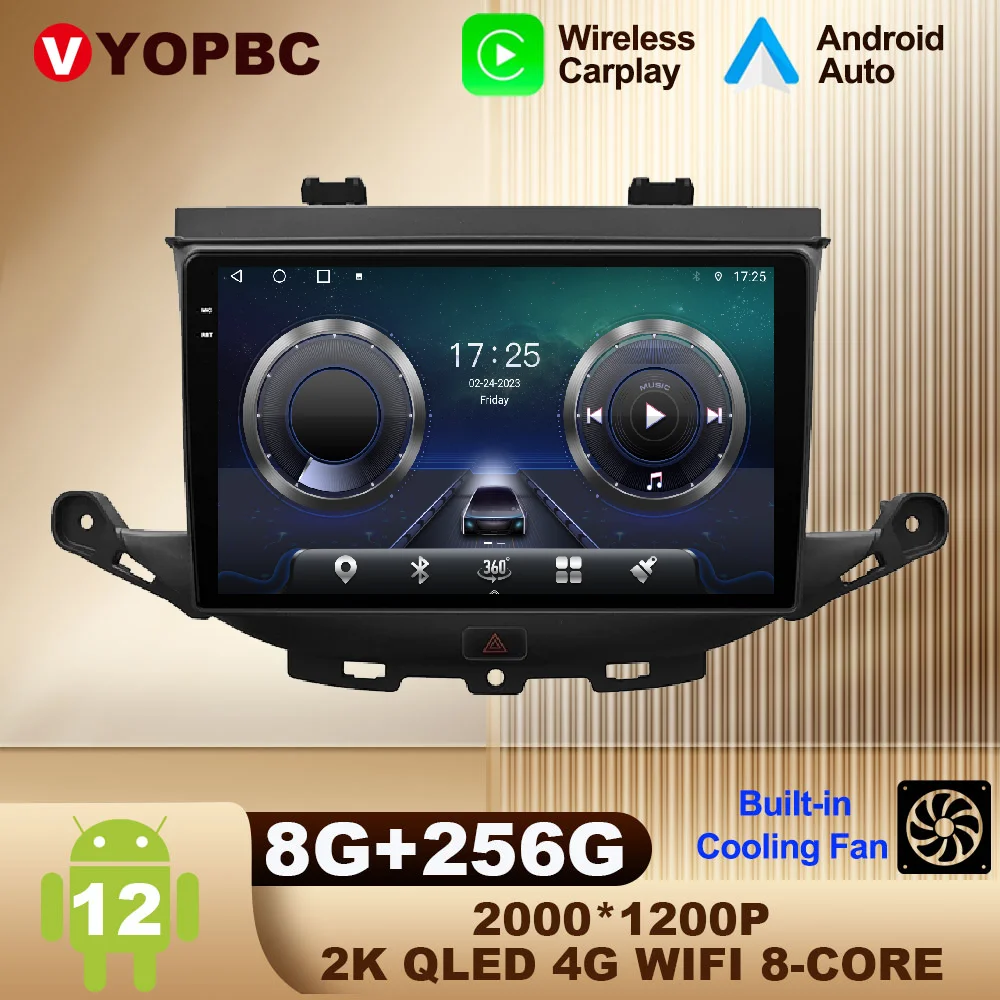 

9 Inch Android 12 For Buick Verano gs 2015 Car Radio SWC Multimedia Navigation GPS Video 4G DSP AHD Stereo BT Autoradio ADAS RDS