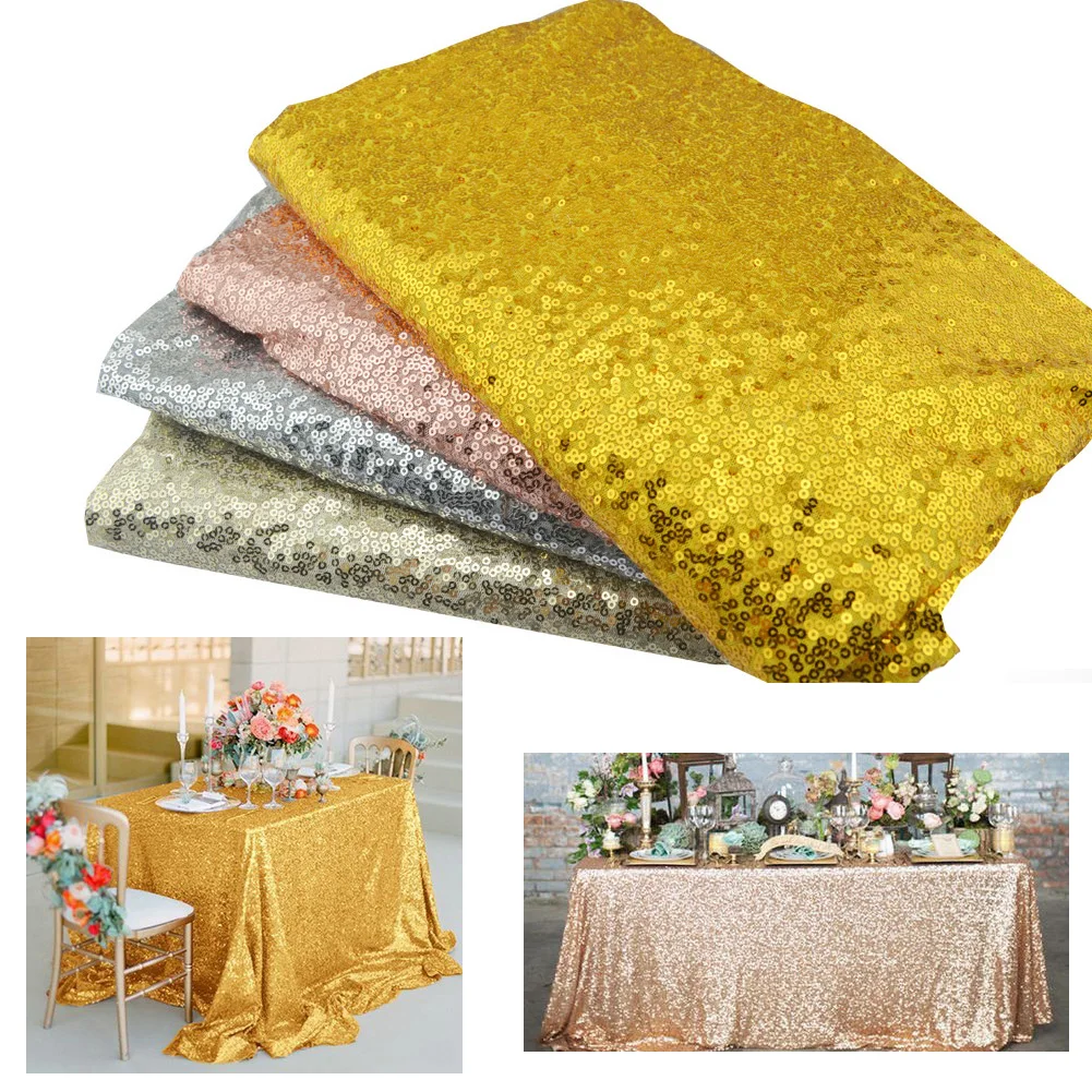 120x180cm Sequin Table cloth Glitte Rectangular Tablecloth For Wedding Christmas Birthday Party Decoration Home Tea Table Cover