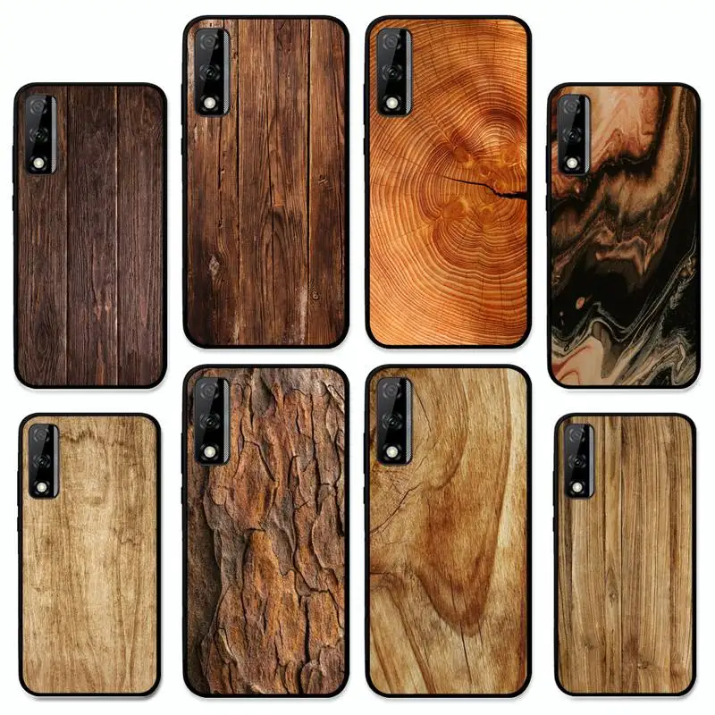 

Pattern Wood Textures Phone Case For Huawei Y9 Y8 Y6 Prime Y7 Pro Y8s Y5 Mate 20 Pro 10 lite Cover