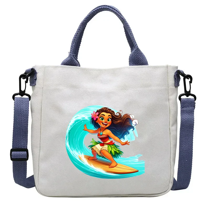 Моана холщовая сумка-тоут с милым принтом большая вместительная сумка на одно