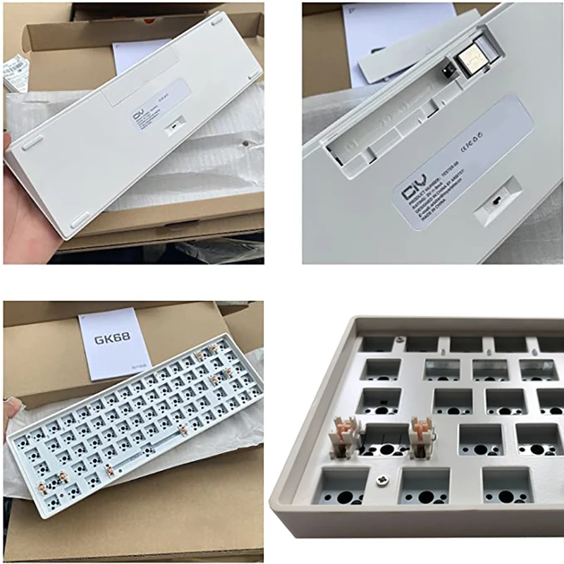 GK68 набор механической мини-клавиатуры с горячей заменой под заказ двухрежимный