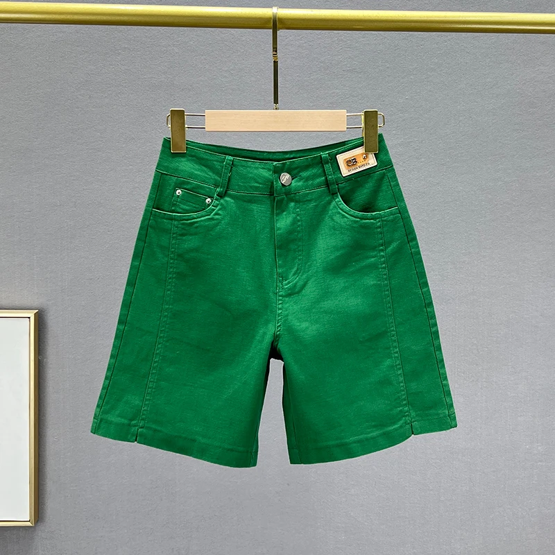 Casual Denim Shorts Women's Shorts 2023 New Summer Stretch High Waist Loose Slimming Versatile Shorts Fashion Thin Short Pants