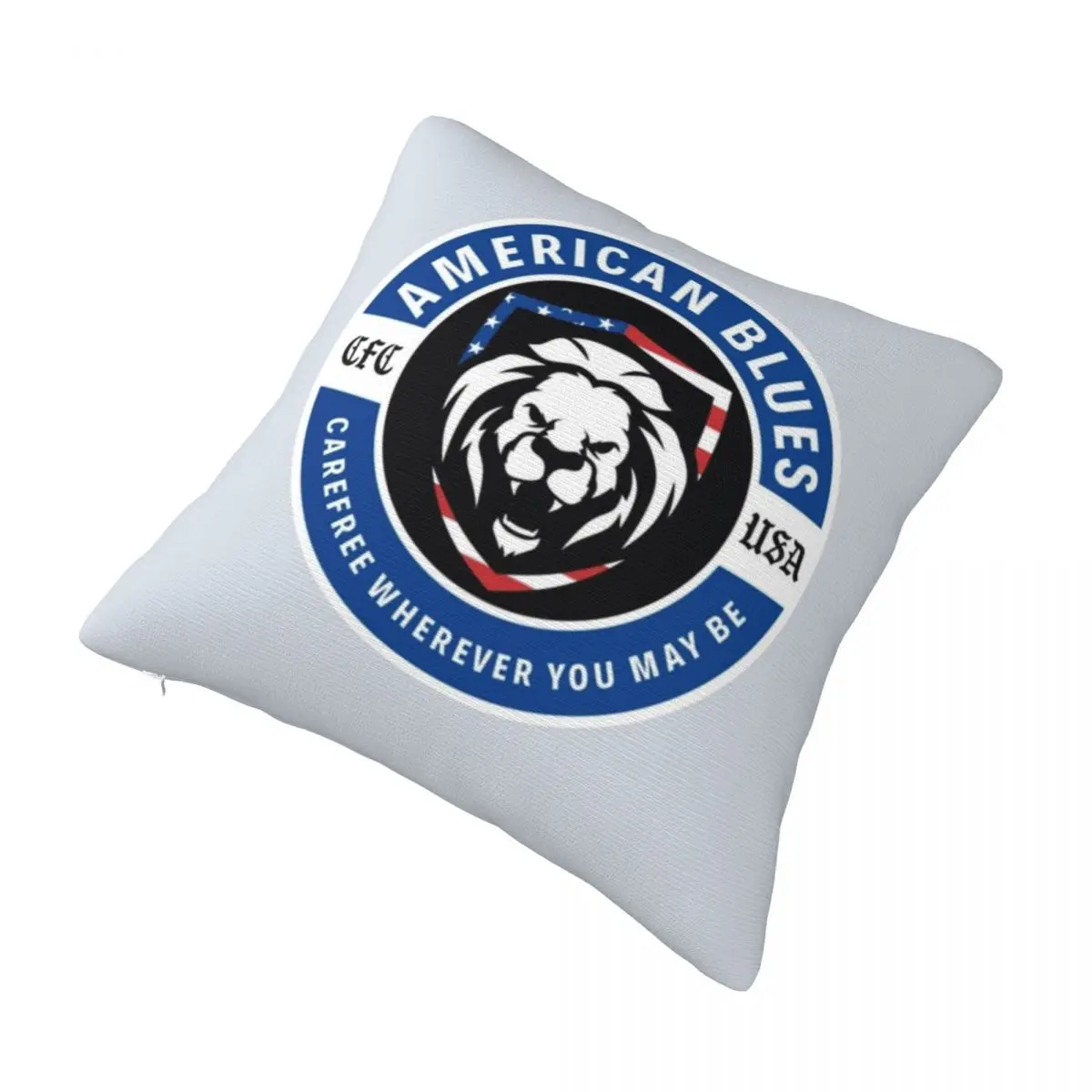 

American Blues Chelsea Square Pillowcase Polyester Pillow Cover Velvet Cushion Zip Decorative Comfort Throw Pillow For Home Car