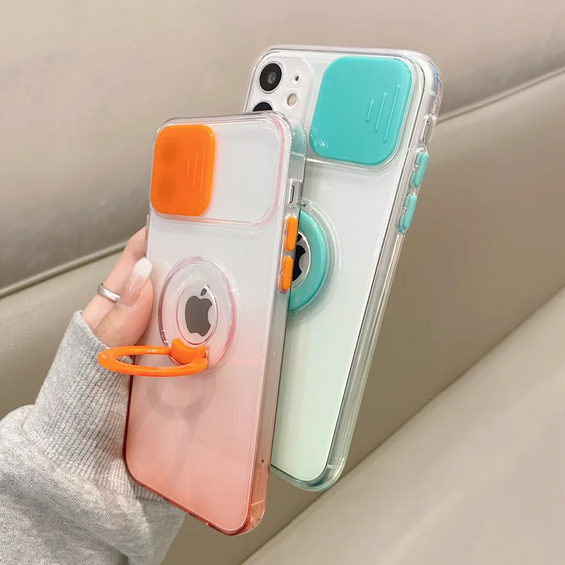 

Прозрачный чехол с градиентом для iPhone 11 12 13 Pro Max XS X S XR 8 7 Plus
