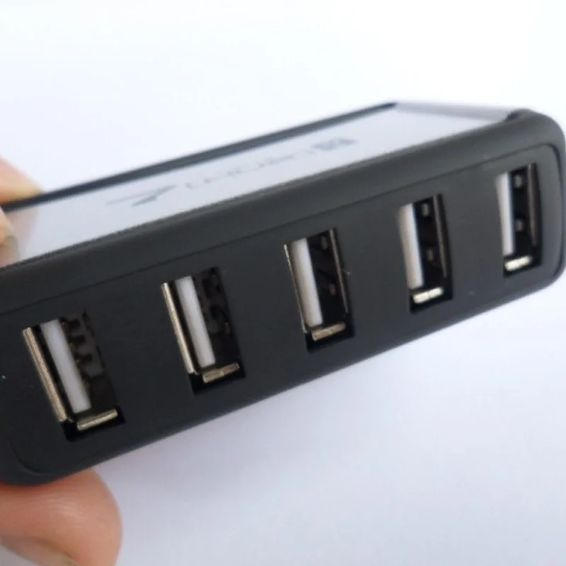 

Vertical 7 Ports USB Hub Multi USB 2.0 Laptop Splitter with Power Adapter 480 Mbps Table PC Computer Accessories EU/US Plug