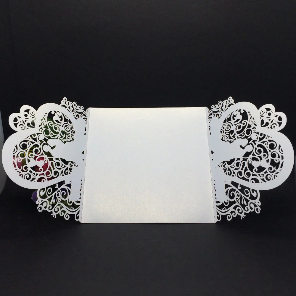 Изящная раздражающая жемчужная бумага 40 штук блестящая пригласительная