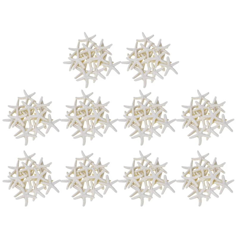 

LBER 150 Pieces Creamy-White Pencil Finger Starfish For Wedding Decor, Home Decor And Craft Project