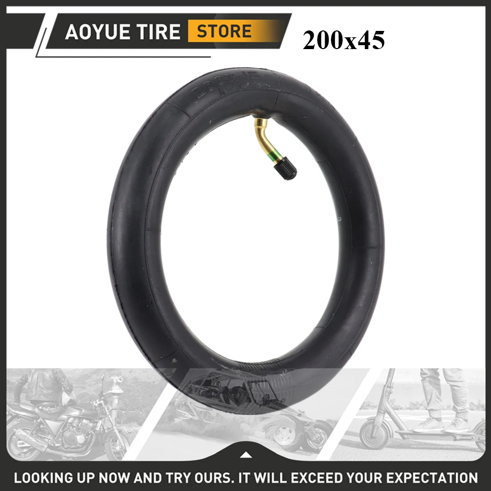 

Tire 200 x 45 Inner Tube Inflatable Camera with Bent Vavle for A-Bike Folding Bike Electric Scooter Balanced Vehicle Accessories