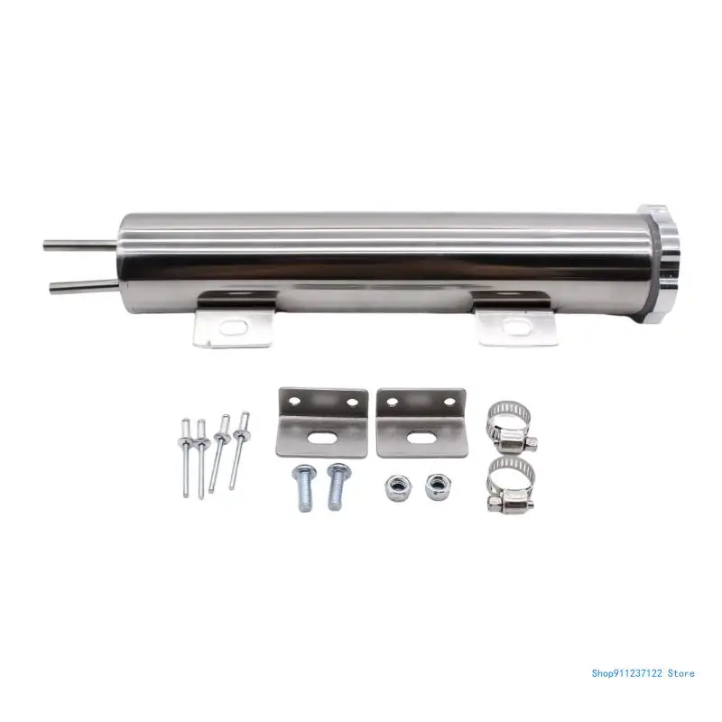 

2"x10" Polished Stainless Steel Radiator Coolant Overflow Pukes 14Oz