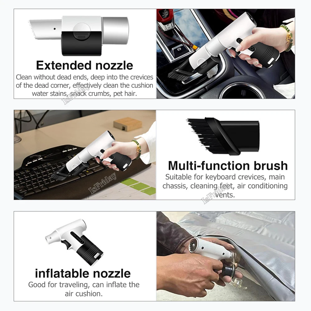 Мини турбо-вентилятор мощный вентилятор и всасывание двойного назначения