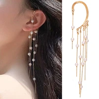 korean charm 16cm4 8g alloy pearl earrings for women fashion long drop earring luxury jewelry